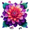 Leodozzio 200Pcs Wooden Jigsaw Puzzle 5mm Lotus WallDecor Gift 11.2x11.2in