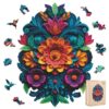 Leodozzio 500Pcs Wooden Jigsaw Puzzle Waterfall Flowers Decor 13.6x18.5in