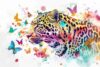 Leopard Butterfly Wooden Puzzle 300-Piece | Exotic Wildlife Art Jigsaw, Collectible Hobby Set, Gift for Adults