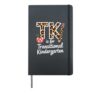Leopard Teacher TK Is for Transitional Kindergarten Hardcover Journal, Black
