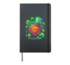 Leprechaun Hat Basketball St Patricks Day Hardcover Journal, Black