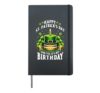 Leprechaun Hat Cake Happy St Patricks Day It's My Birthday Hardcover Journal, Black