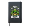 Leprechaun Hat Cake Happy St Patricks Day It's My Birthday Hardcover Journal, Black