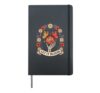 Let It Bloom Skeleton Hands Floral Butterflies Hardcover Journal, Black