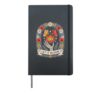 Let It Bloom Skeleton Hands Floral Butterflies Hardcover Journal, Black