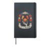 Let It Bloom Skeleton Hands Floral Butterflies Hardcover Journal, Black