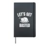 Let's Get Basted Thanksgiving Gifts Costume Leg Turkey Day Hardcover Journal, Black
