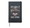 Let's Hear It For Readers Funny Book Quote Hardcover Journal, Black