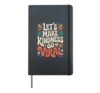 Let's Make Kindness Go Viral Influence Mindset Hardcover Journal, Black