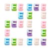 Letter Beads for Bracelets, Chunky Bubble Beads, Alphabet DIY Jewelry Kit