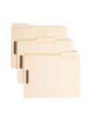 Letter Size Manila Paper Storage Folder 50 Count Per Box, 1/3 Cut Top Label Double K Metal Clip Recycled Organizer, 0.75 Inch Expandable Compartment Holds 100-150 Sheets