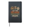 Let The 3rd Grade Adventure Begin Funny Third Grade Teacher Hardcover Journal, Black