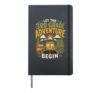 Let The 3rd Grade Adventure Begin Funny Third Grade Teacher Hardcover Journal, Black
