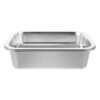 Levemolo Germination Tray and Automatic Drainage Control, Floating Design 3pcs Stainless Steel with Reinforced Base Sprouting Tray for Wheatgrass and Sprouts, for Balcony and Gardening