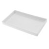 Levemolo White Mason Jar Sprouting Tray Rectangle Plastic for Kitchen