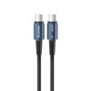 Levore USB-C to USB-C Cable, 1M Nylon Braided, 60W PD Fast Charging with E-Marker Chip, High-Speed Data Sync, Compatible with Laptops, Smartphones and Tablets, Black