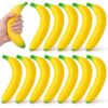 Lewtemi 12 Pack Banana Stress Relief Fidget, 7 Inch Soft Fake Banana