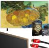 LG 55" Gallery TV with Frame LX7B Mini LED 4K Smart TV 2026 55LX7BPUA Bundle with Natural Wood Magnetic Frame, 26 Month CPS Protection Pack, 2X HDMI Cable and Deco Gear Home Theater Beginner's Guide