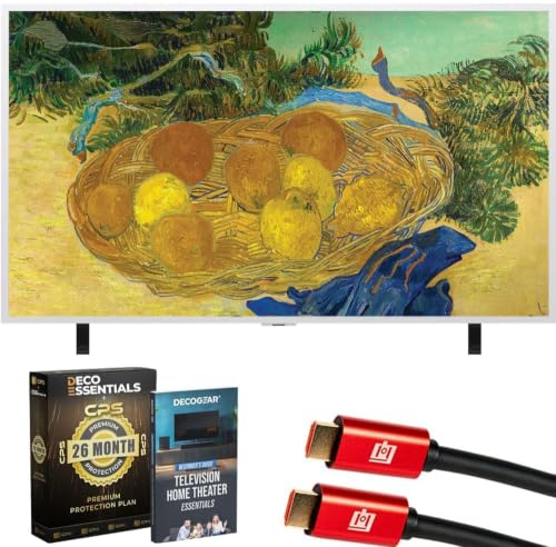 LG 65 Inch Gallery TV with Frame LX7B Mini LED 4K Smart TV 2026 65LX7BPUA Bundle with Deco Essentials CPS Exclusive 26 Month Protection, 2X HDMI Cable & Deco Gear Home Theater Beginner′s Guidebook
