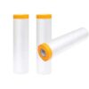 LHDDAGQAX Pre-Taped Masking Film Painting Company Plastic Fruitry Paint Masking Film Masking Tape Roll 4.0m White (White 3.2m)
