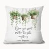LIANGW Plant Classroom Pillow Covers 18x18, Positive Affirmations Gifts, When You Plant Positive Thoughts Anything Can Happen Decorative Throw Pillow Covers Pillowcases for Kids Room Classroom Decor