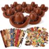 Libima 74 Pcs Cowboy Party Favors Birthday Supplies Cowboy Party Favors Bundle with 12 Pcs 3.5'' Stress Balls, 12 Slap Bracelets and 50 Stickers Classroom Rewards for Kids Adults Teachers