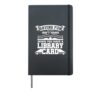 Librarian Book Lover Library Card Hardcover Journal, Black