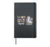 Librarian book Reader Reading Unicorn adventure Hardcover Journal, Black
