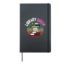 Library Queen Retro Librarian Vintage Book Reader Women Girl Hardcover Journal, Black