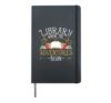 Library Where The Adventures Begin - Librarian Book Reader Hardcover Journal, Black