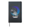 Libra Zodiac Frog Moon Whimsical Astrology Nature Art Hardcover Journal, Black