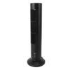 LICAEVEY Mini Bladeless Tower Fan USB Desktop Quiet Cooling 2 Gears (Black)