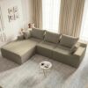 Lifelink 108" Sectional Boneless Couch Cloud Sofa for Living Room L Shaped