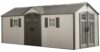 Lifetime 20 x 8 Ft. Outdoor Storage Shed with Steel Reinforced HDPE Walls, Lockable Doors, Windows, Skylights, Adjustable Shelving, Slip‑Resistant Floor, UV‑Protected Backyard Shed