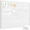 Lifewit Cork Board Alternative, 47.2"x 35.4" Bulletin Board with Self-Adhesive, Decorative Felt Pin Board Vision Board Message Board with 70 Pushpins for Office Wall Decor, Room Decor, Gray