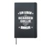 Life Without Bearded Collie Is Pointless Dog Lover Hardcover Journal, Black