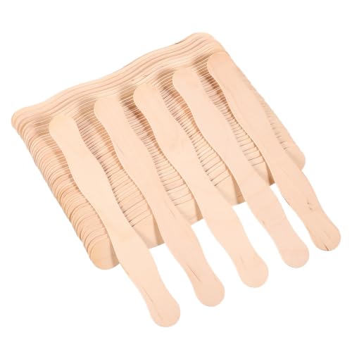 LIFKICH 70pcs Wavy Birch Wood Craft Sticks 8 Inch Wooden Fan Handles for Traditional Chinese Fans Convenient for Crafting and Enhancing Airflow for Crafting Supplies Kit and Special