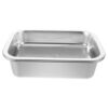 LIFKOME 3pcs Stainless Steel Sprouting Tray Kit with Efficient Drainage Hydroponic Plant Germinator Starter for Wheatgrass and Indoor Seedlings Effective Water Regulation and Elegant