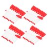 LIFKOME 50pcs Black Dry Erase Marker with Built in Eraser Lid Fine Tip