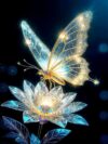 Light and Butterfly Stamped Cross Stitch Kits for Beginner 12x16 Inch