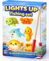 Light Up Magnetic Fishing Toy, Mold Free Fish Bath Toys for Kids & Toddlers