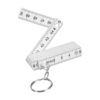 Lightweight 10 Fold 50cm Ruler Keychain Engineers ' Foldable Ruler for Accurate Measurements in Various Setting Metric Scale