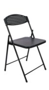 Lightweight Folding Chair with Ventilated Backrest, Portable Ergonomic Padded Seat, Non-Slip Stable Foldable, Compact Storage Multipurpose for Indoor Outdoor Party Camping Picnic Extra Seating