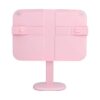 Lightweight Portable Plastic Book Stand Adjustable Height Reading Rack for Kids Painting Desk Table Pink