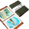 Lightwish Watercolor Sketchbook,100% Cotton Acid Free Watercolor Journal,300gsm/140lb Hot Press Watercolor Paper for Artists,Adults,Students,20 Sheets,5.8 * 8.2 Inches Paper