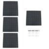LiGuVCY Peg Board, 4 Pack Metal Pegboard Panels, 12 X 12 Black Peg Board for Walls, Workbench, Shed, Kitchen and Craft Room