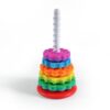 LiKee Portable Fidget Rotating Stacking Toys for Baby 18+ Months, Toddlers 1-3, Kids, Adult, Rainbow Tower Montessori Toys for Travel