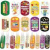Liliaafar 120 Set Perfect Attendance Awards Dog Tag Necklaces Bulk Acrylic Tags with Chains for Student Incentives, Classroom Rewards, Birthday Gifts, Team Prizes, School Teacher Supply, 2'' x 1.1''