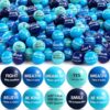 Liliful 48 Pcs Motivational Fidget Toy Bulk 2.2", Blue Colors