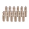 Lilihuimaoyi 20 Pieces Natural Wooden Peg Doll Set Wooden Peg People Unfinished Peg Dolls DIY Peg Dolls Craft Toys for Crafting Carving